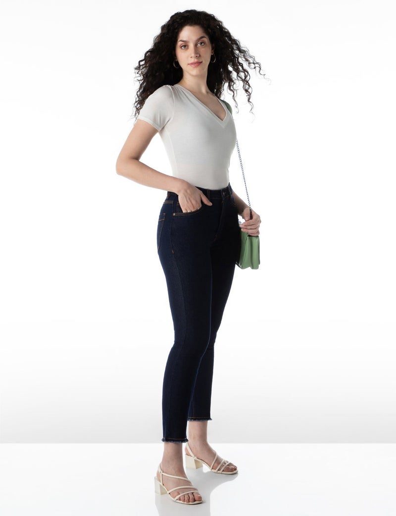 inkd Women's Slim Fit Jeans - Mid-Rise| Stretchable | Enzyme Wash | Classic 5 Pocket Styling | Jeans for Women - Image 4